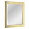 Head West White & Gold Framed Bevel Vanity Accent Mirror - 33" x 27"